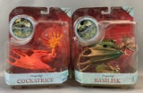 Group of two Sababa toys dragonolgy action figures