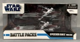 Star Wars the clone wars battle packs speeder bike recon