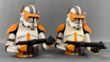 Group of two Star Wars clone wars Commander Cody vinyl coin banks