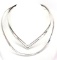Lot of 2: Sterling Silver Neck Collars - Double Point Detail and Classic
