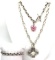Sterling Silver Curb Link Jewelry Lot - Bracelet + Necklaces w/Pendants