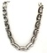 Vintage Sterling Silver Open Link Necklace