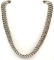 Vintage Sterling Silver Woven Link Necklace