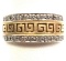 10k Yellow Gold and Diamond Band