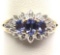 10k Yellow Gold Tanzanite and Diamond Ring