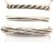 Lot of 3: Sterling Silver with a Twist - Cuffs and Hinge Bracelet