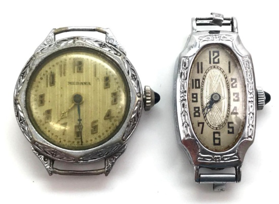 Lot of 2: Vintage Art Deco Style Wristwatches