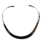 Sterling Silver Mid Century Neck Collar and Bangle Bracelet