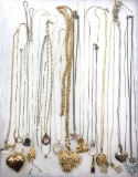 Lot of 19: Vintage Chain Necklaces + Pendants