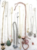 Lot of 14: Vintage Costume Necklaces and Pendants