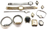 Collection of 12: Manual Wristwatches - Westclox, Elgin, Medana + Timex