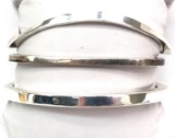 Lot of 3: Mid Century Style Sterling Silver Bangles