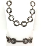 Mid Century Styling - Sterling Silver Necklace and Bracelet