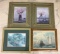 Group of 4 Framed Prints