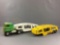 Vintage Ertl Tractor Trailer with 2 Car Carriers