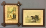 Group of 2 Antique Framed Prints