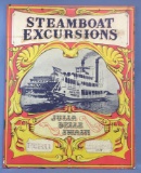 Vintage Steamboat Excursions Poster