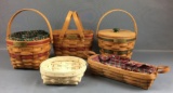 Group of 5 Longaberger Baskets