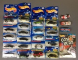 Group of 24 Die-cast Hot Wheels In Original Packaging and more