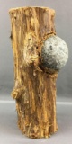 Stump with Plaster Cannonball