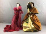 Group of 2 Gone With The Wind Franklin Heirloom Dolls