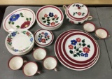 Group of 28 Vintage Handpainted Dinnerware