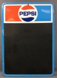 Vintage Pepsi-Cola Advertising Chalk Board Metal Sign