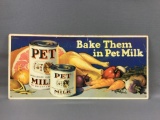 Vintage Advertising Pet Milk Metal Sign