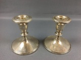 Group of 2 Weighted Sterling Candlestick Holders