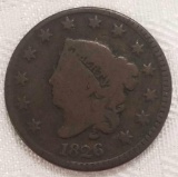 1826 Coronet Large Cent.
