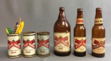 Group of Vintage Star Model Beer Bottles and Cans