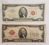 1928 G & 1963 $2 Legal Tender Notes.