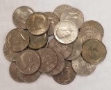 Group of (24) Kennedy Half Dollars.