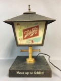 Vintage Schlitz Metal Bar Lamp