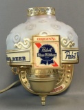 Vintage Pabst Blue Ribbon Wall Lamp