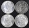 Group of (4) Morgan Silver Dollars.