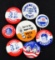 Group of (8) Vintage Political Pins.