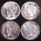 Group of (4) 1922 D Peace Silver Dollars.