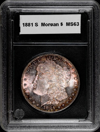 1881 S Morgan Silver Dollar.