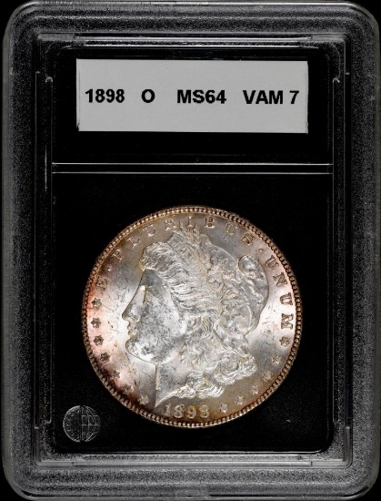 1898 O Morgan Silver Dollar.