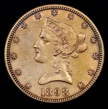 1898 S $10 Liberty Gold.