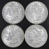 Group of (4) Morgan Silver Dollars.