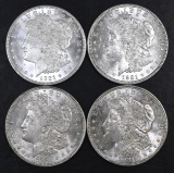 Group of (4) Morgan Silver Dollars.