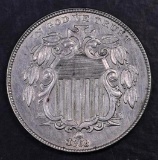 1868 Shield Nickel.