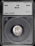 1940 P Mercury Silver Dime (SEGS) MS65 FSB.