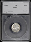 1941 D Mercury Silver Dime (SEGS) MS65 FSB.