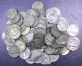 Group of (100) Jefferson War Nickels.