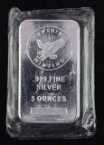 Sunshine Mint 5oz. .999 Fine Silver Ingot / Bar.