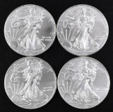 Group of (4) 2018 American Silver Eagle 1oz.