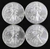 Group of (4) 2018 American Silver Eagle 1oz.